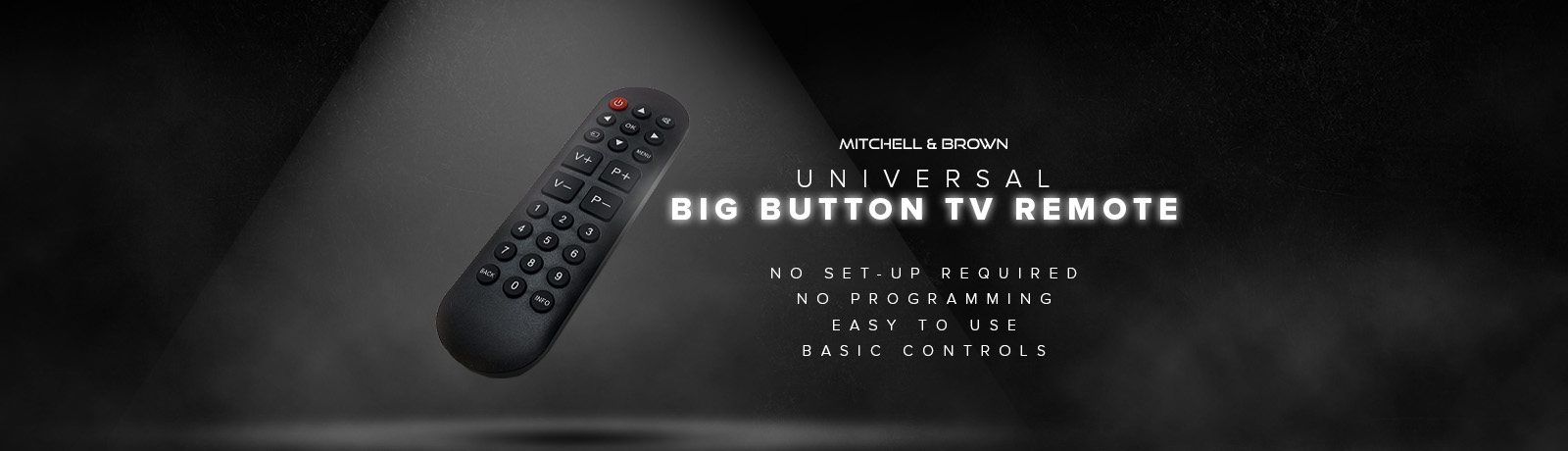 Mitchell & Brown - Desktop Banner - TV Remote