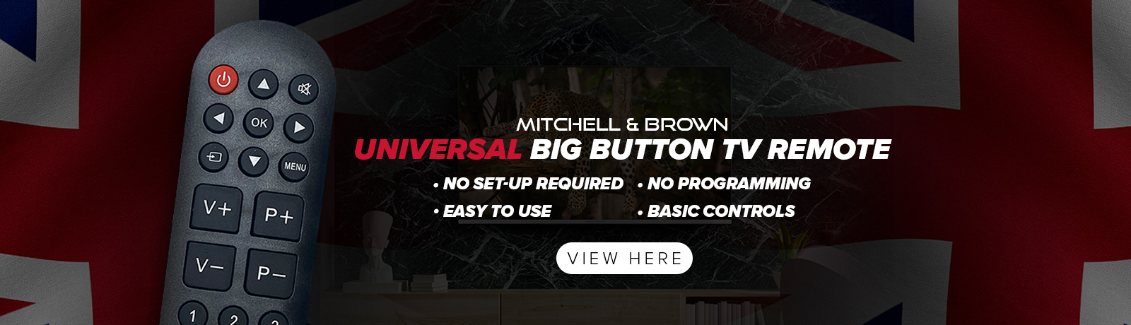 Mitchell & Brown - Desktop Banner - TV Remote