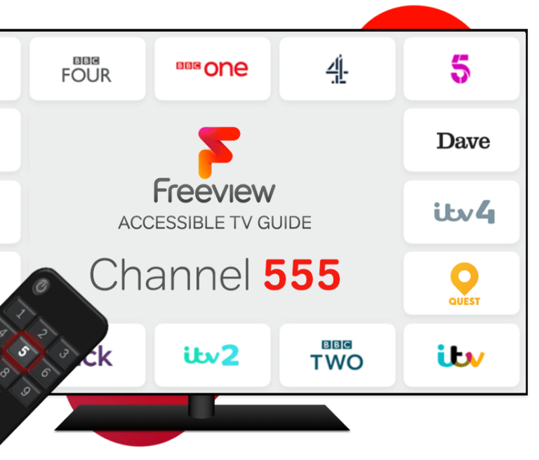 Freeview Accessible TV Guide TV & Remote