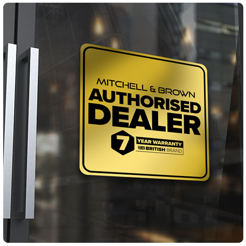 M&B Authorised Dealer Window Sticker